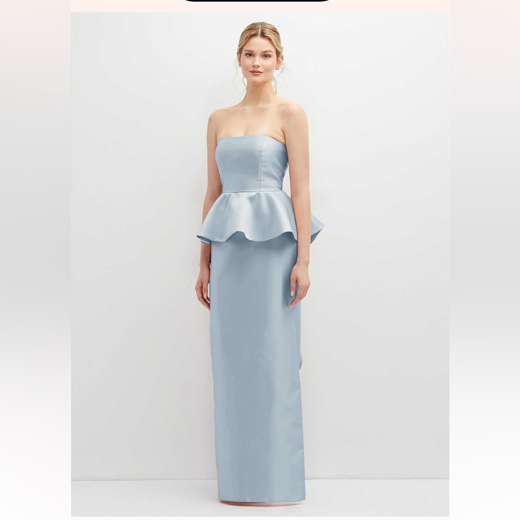 Alfred Sung Pale Blue Polyester Dress Lining
